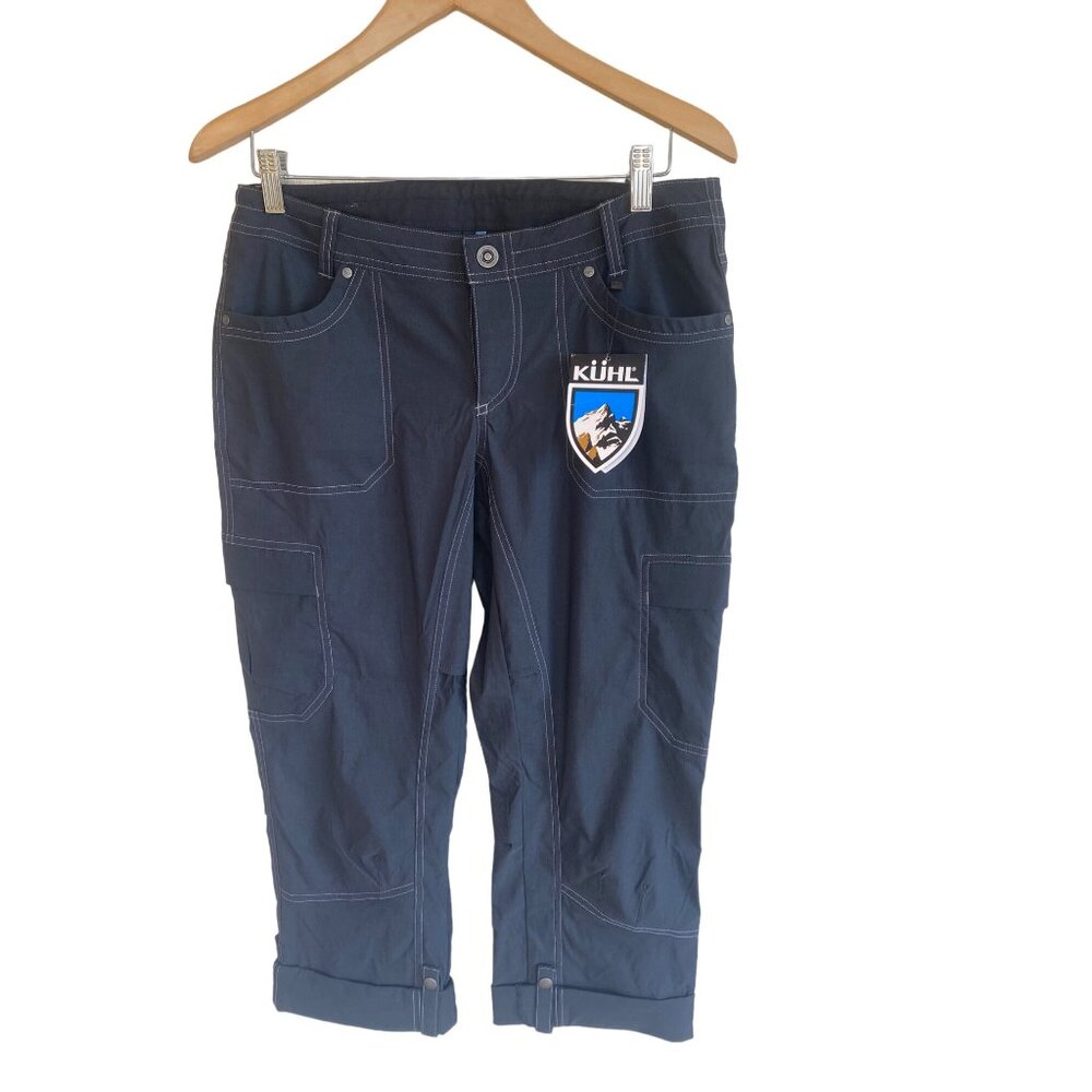 NWT Kuhl Kliffside Air Cargo Pants Women's 10 Black Cargo Vented Nylon MSRP$89 - Picture 9 of 14